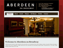 Tablet Screenshot of aberdeenonbroadway.co.nz